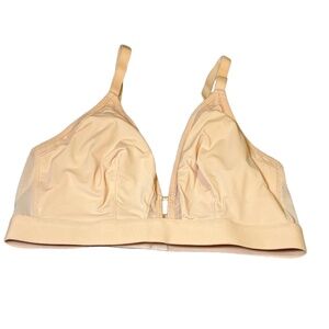 All You Lively Bra Womens Size‎ 1 Beige Wireless Adjustable Minimalist Soft New